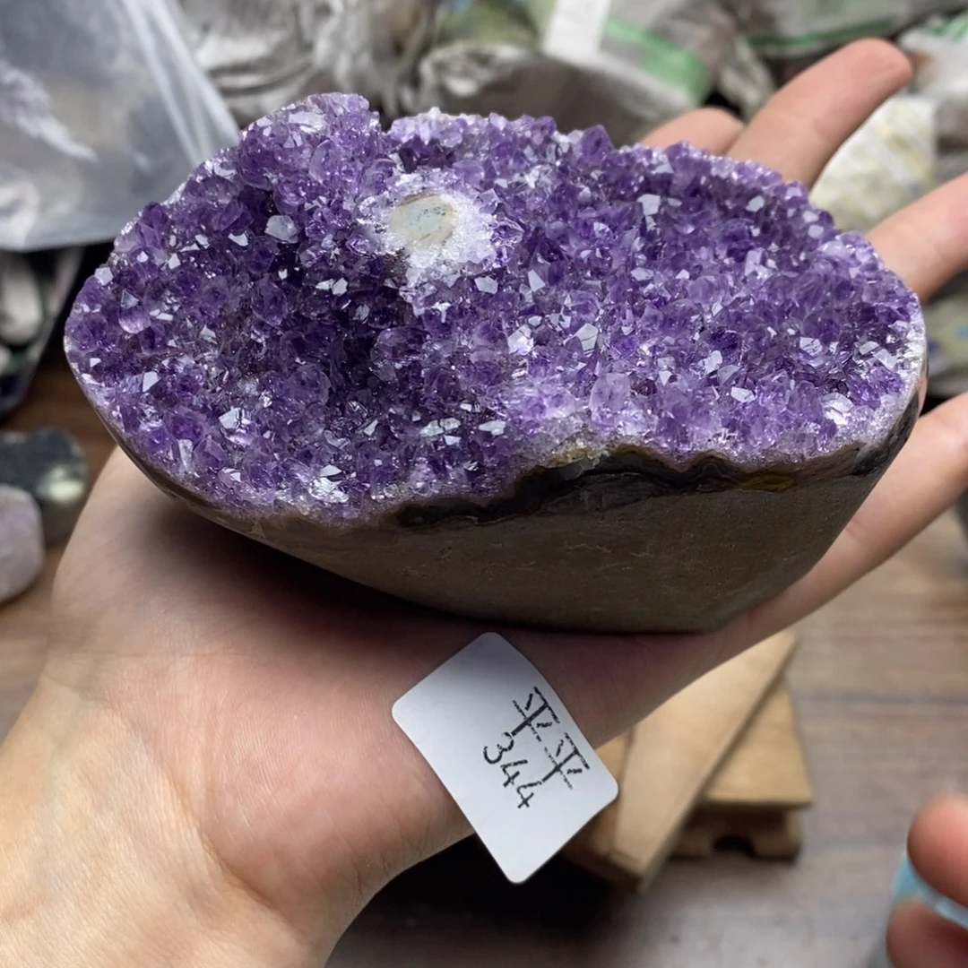 紫晶珠宝半成品未镶嵌