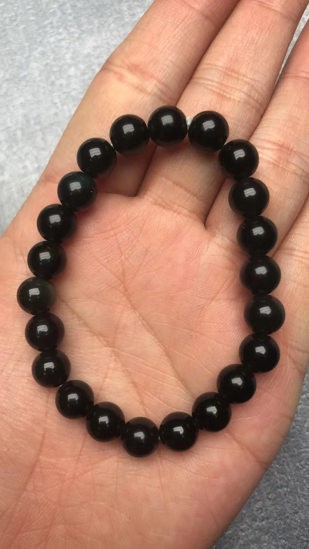 黑曜石卡6精美手串