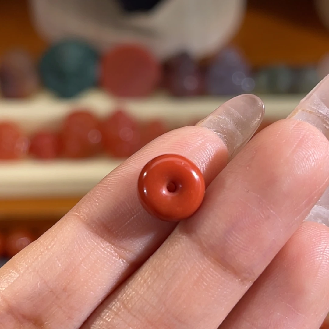 南红玛瑙未镶嵌面包圈 9.5mm 不换退
