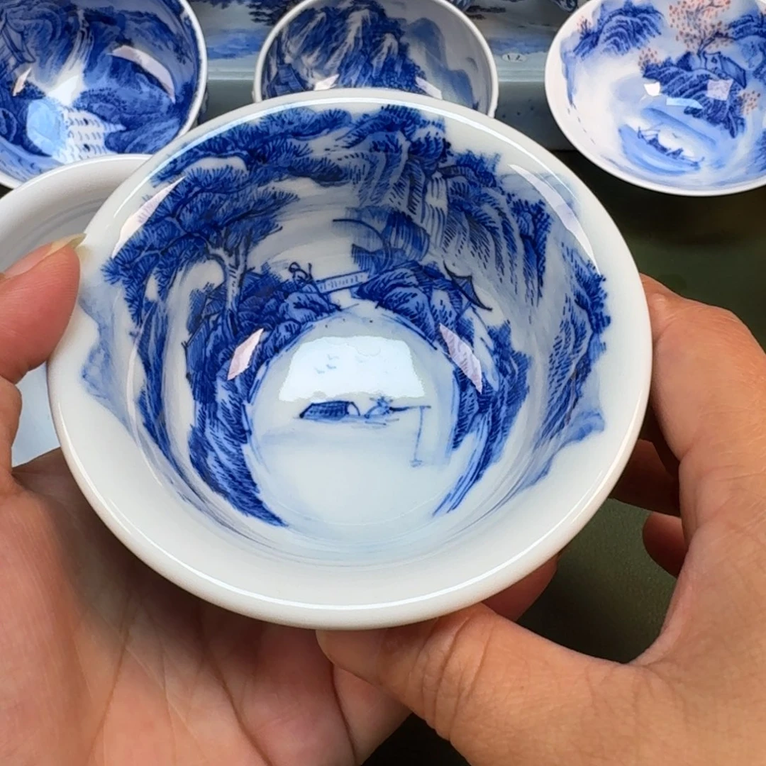 景德镇纯手绘茶具圆圆226