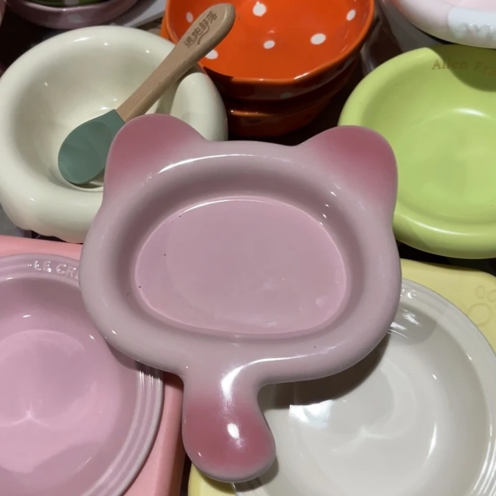 瓷片陶瓷猫耳陶瓷