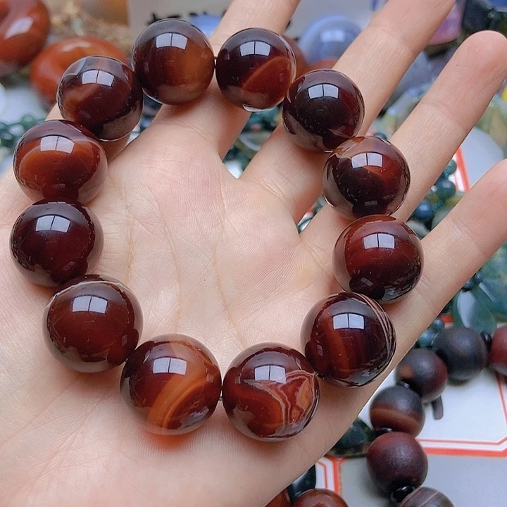 【闪购商品】玛瑙/玉髓未镶嵌珠宝半成品幸***^