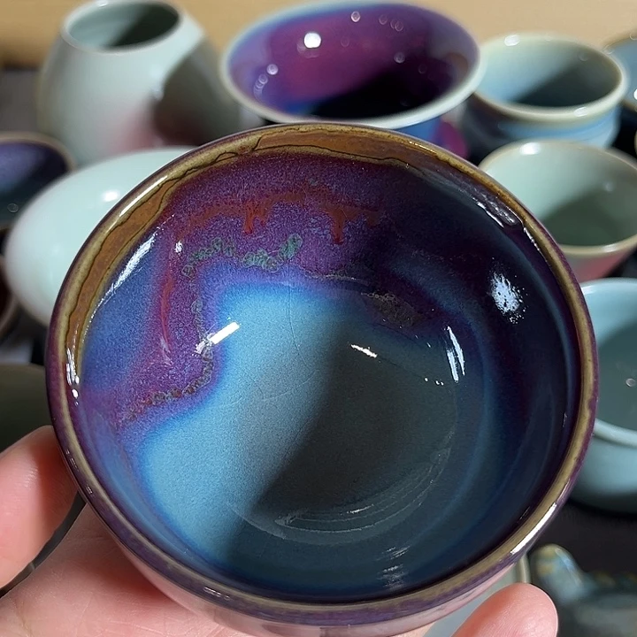 摆件钧窑杯子钧窑杯子