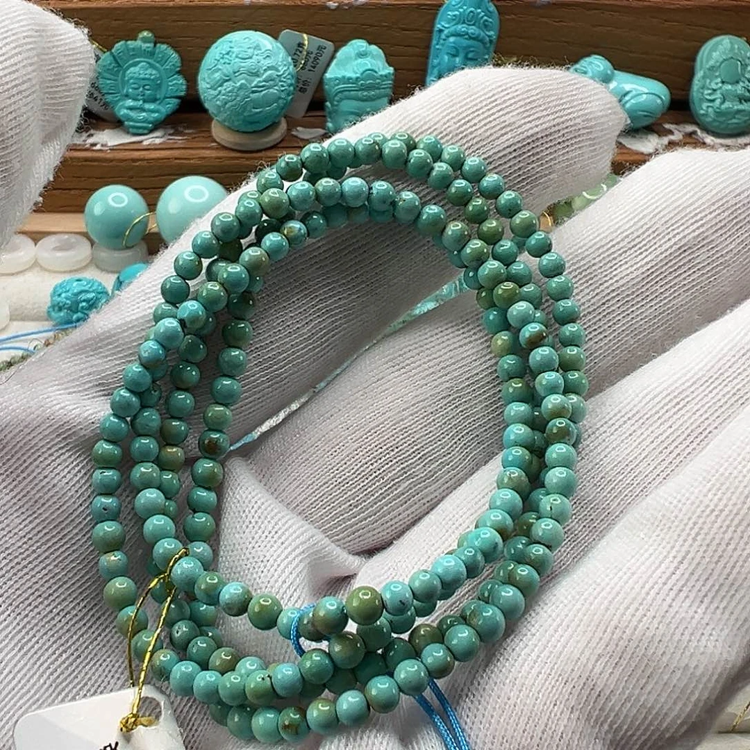 绿松石米珠串 未镶嵌