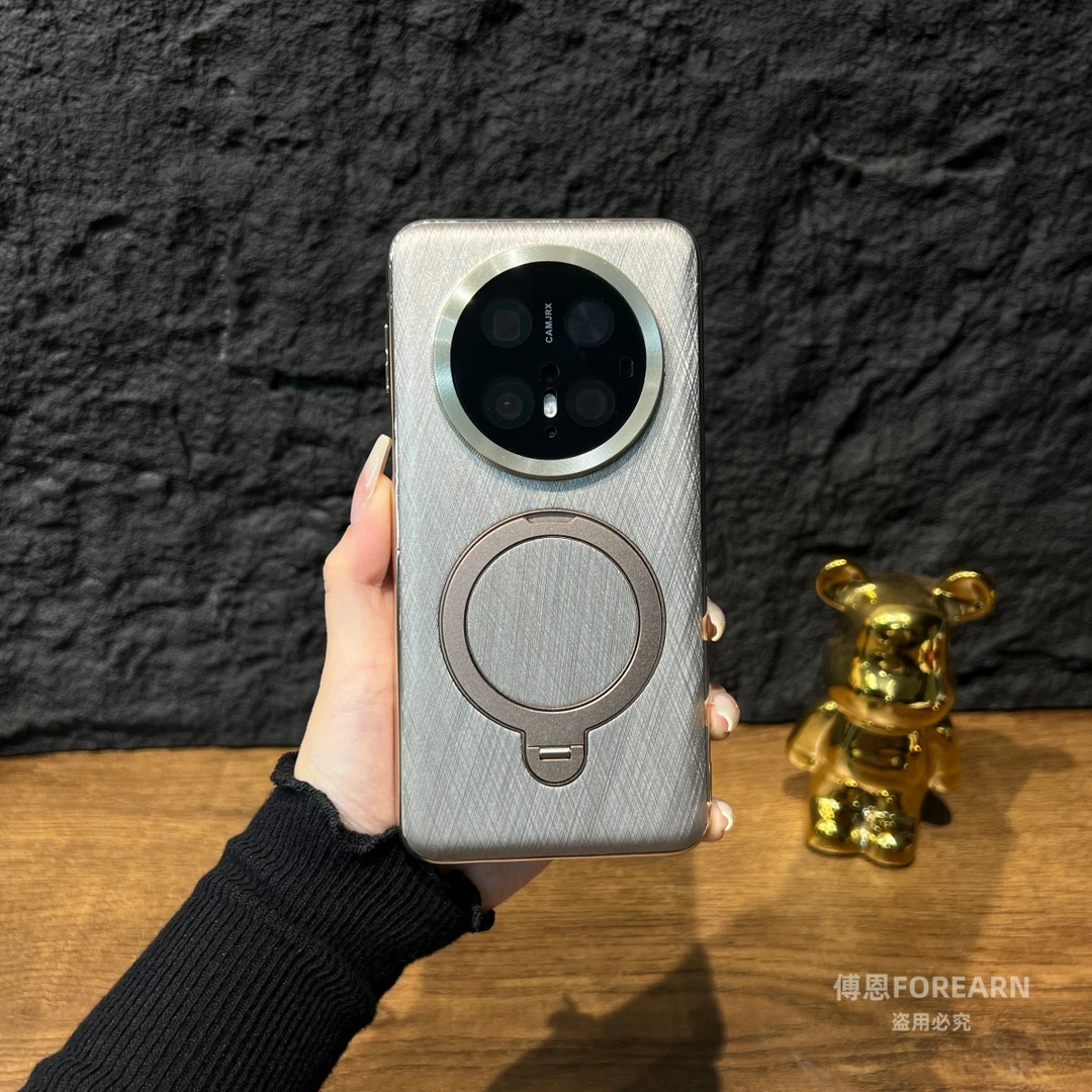 适用于华为mate70pro手机壳mate70磁吸支架保护套PLR-AL00新款