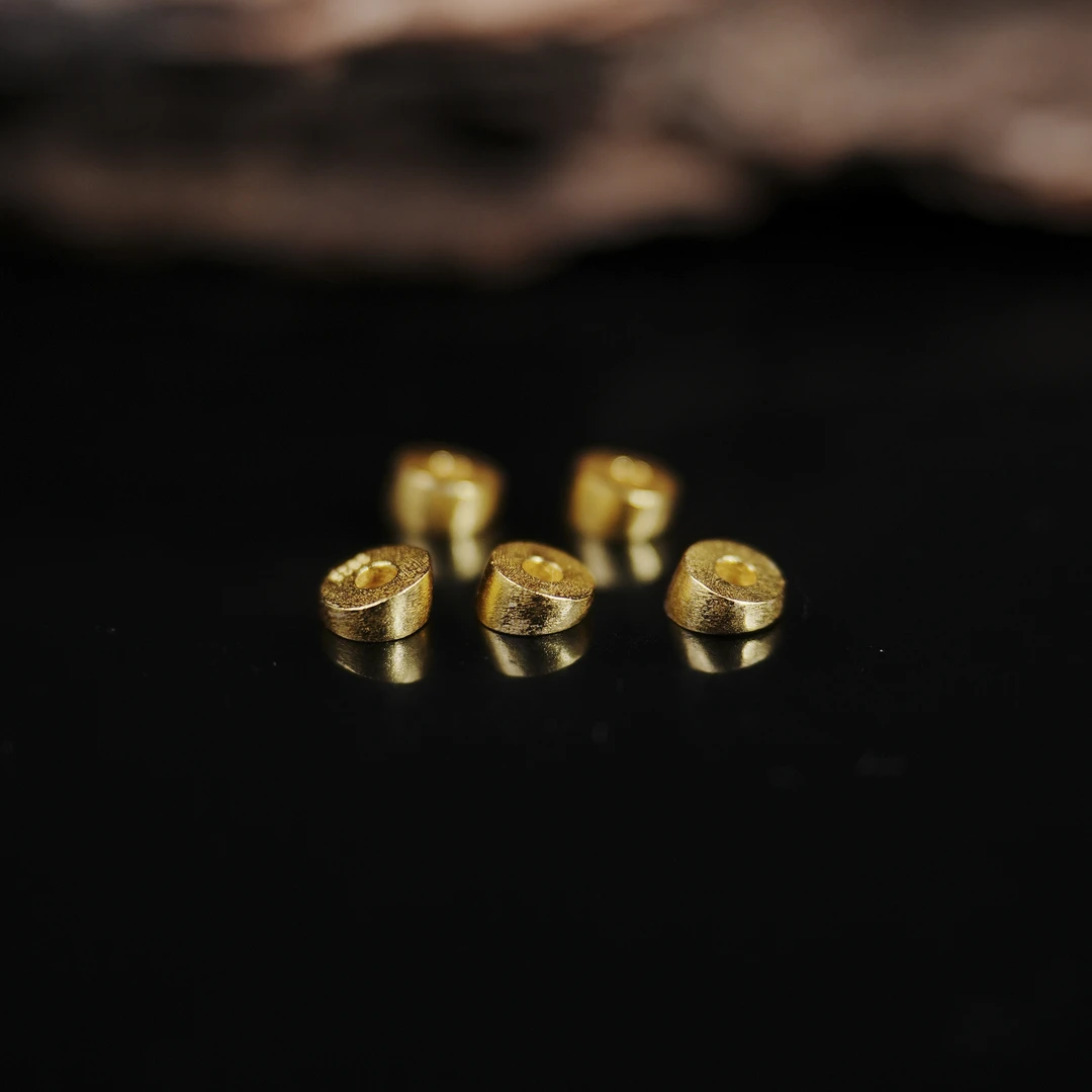 BeadsDance 925银银制品 马蹄金5.2mm隔片多样性发一 编号B0476