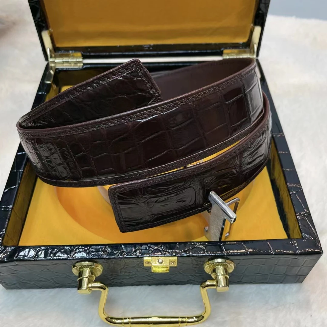 【小皮匠】男士高档真皮腰带鳄鱼皮 尺码看详情图 经典礼盒装