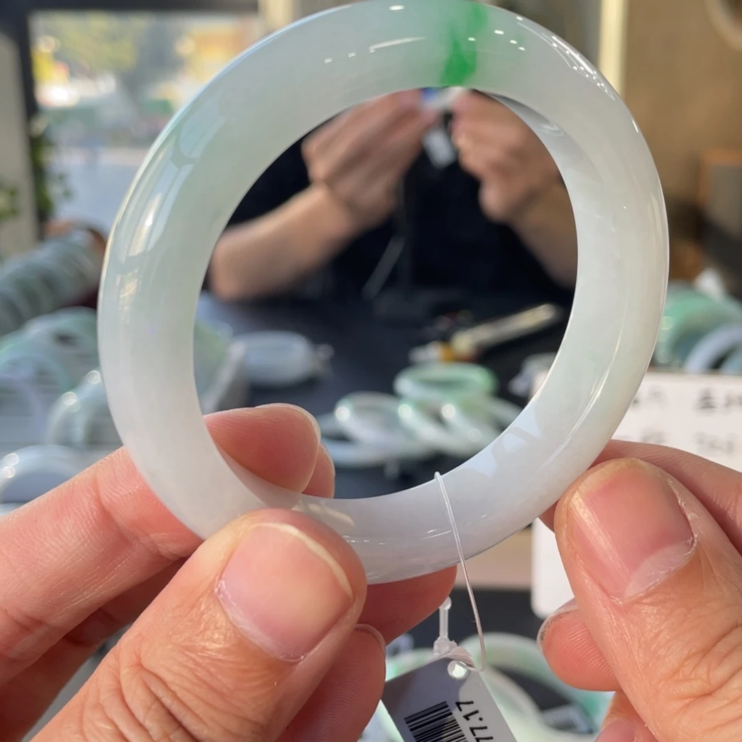 翡翠未镶嵌手镯12号链接57