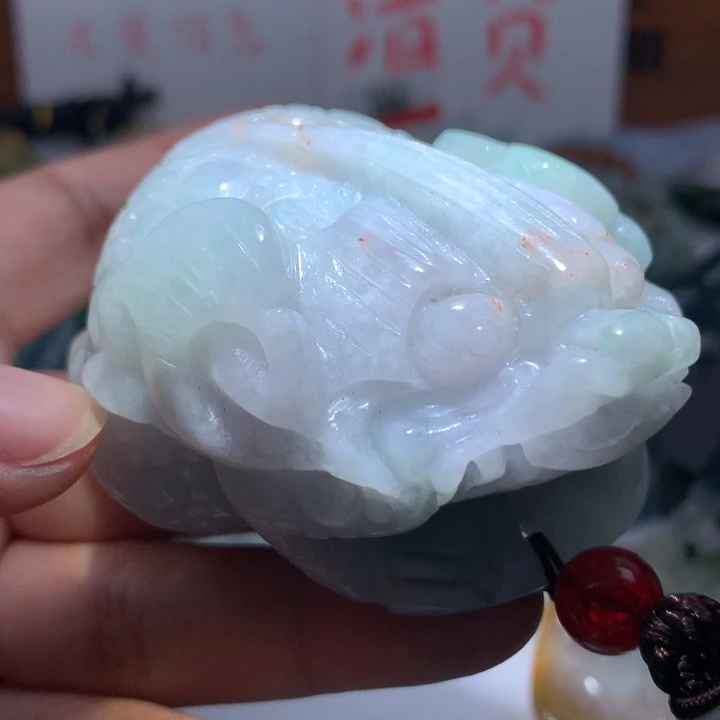 翡翠颈饰未镶嵌保真天然A货翡翠