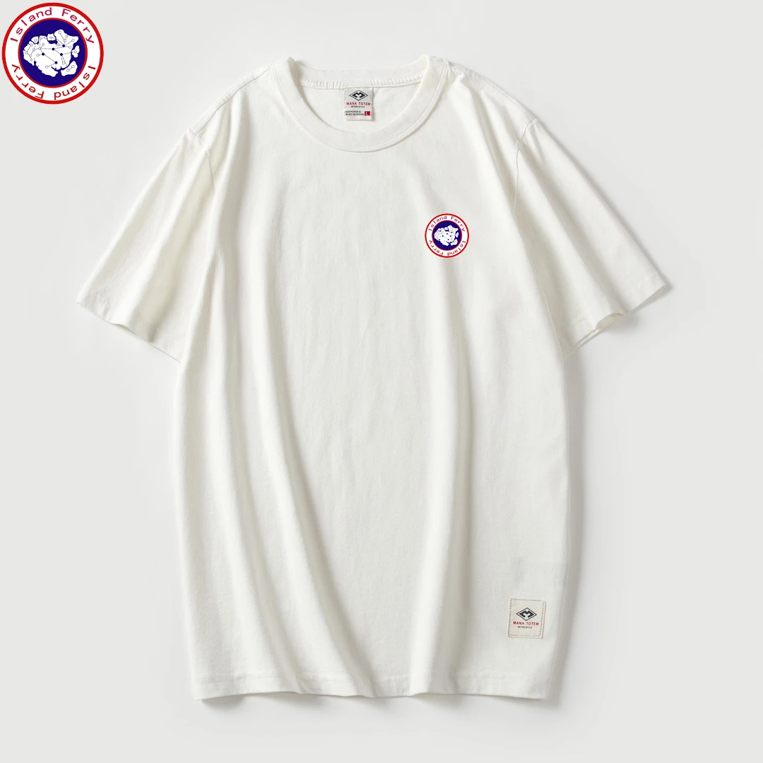 ISLAND FERRYT恤100%棉纯棉短袖亲肤舒适时尚休闲圆领百搭31100