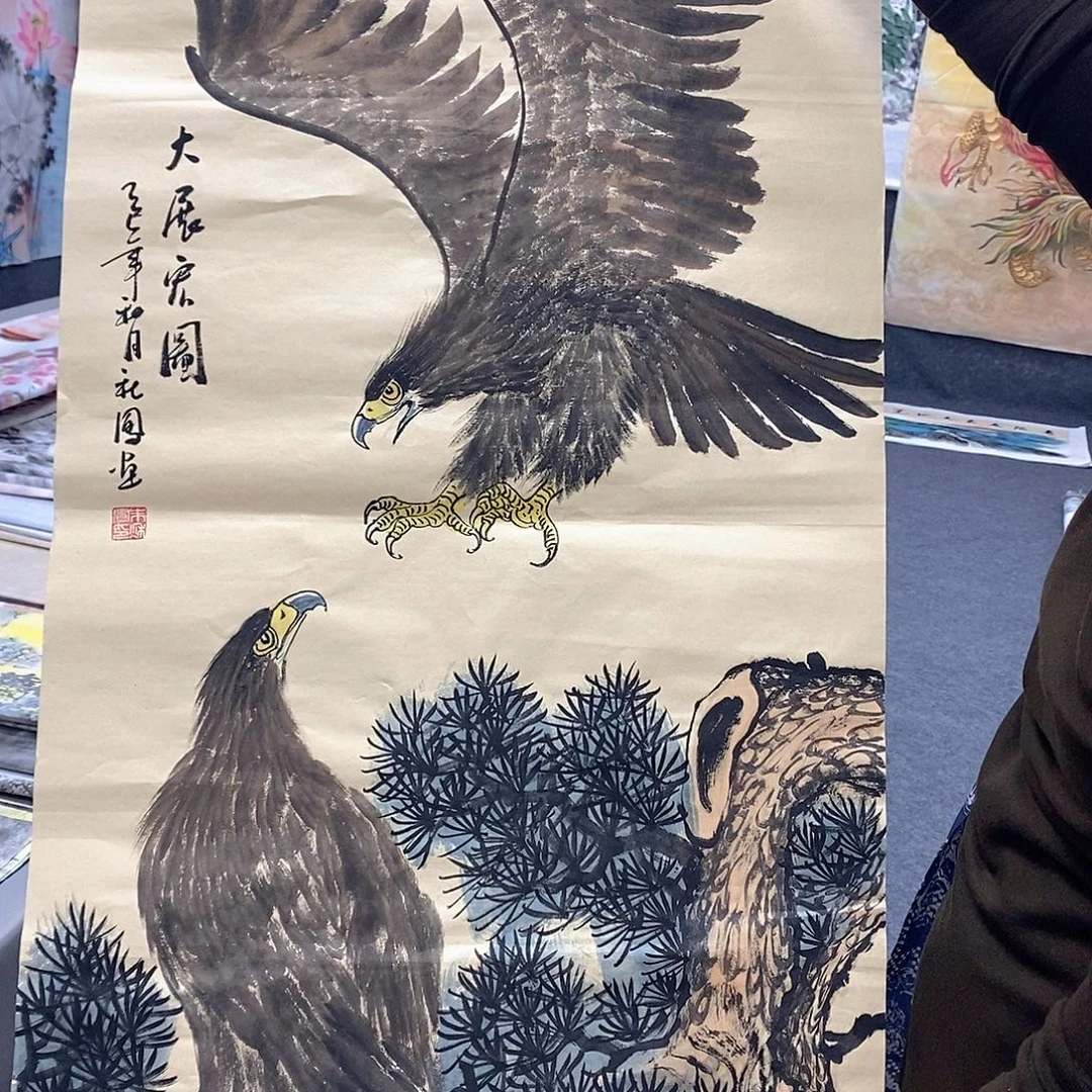 国画国画手绘作品