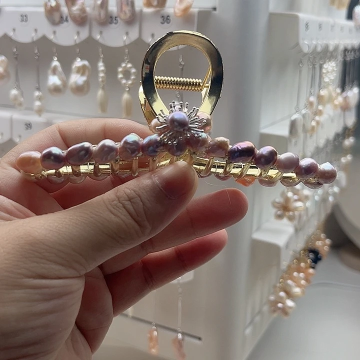 发夹未镶嵌淡水珍珠