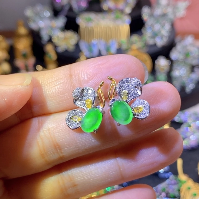 【闪购商品】银S925镶嵌挂件翡翠