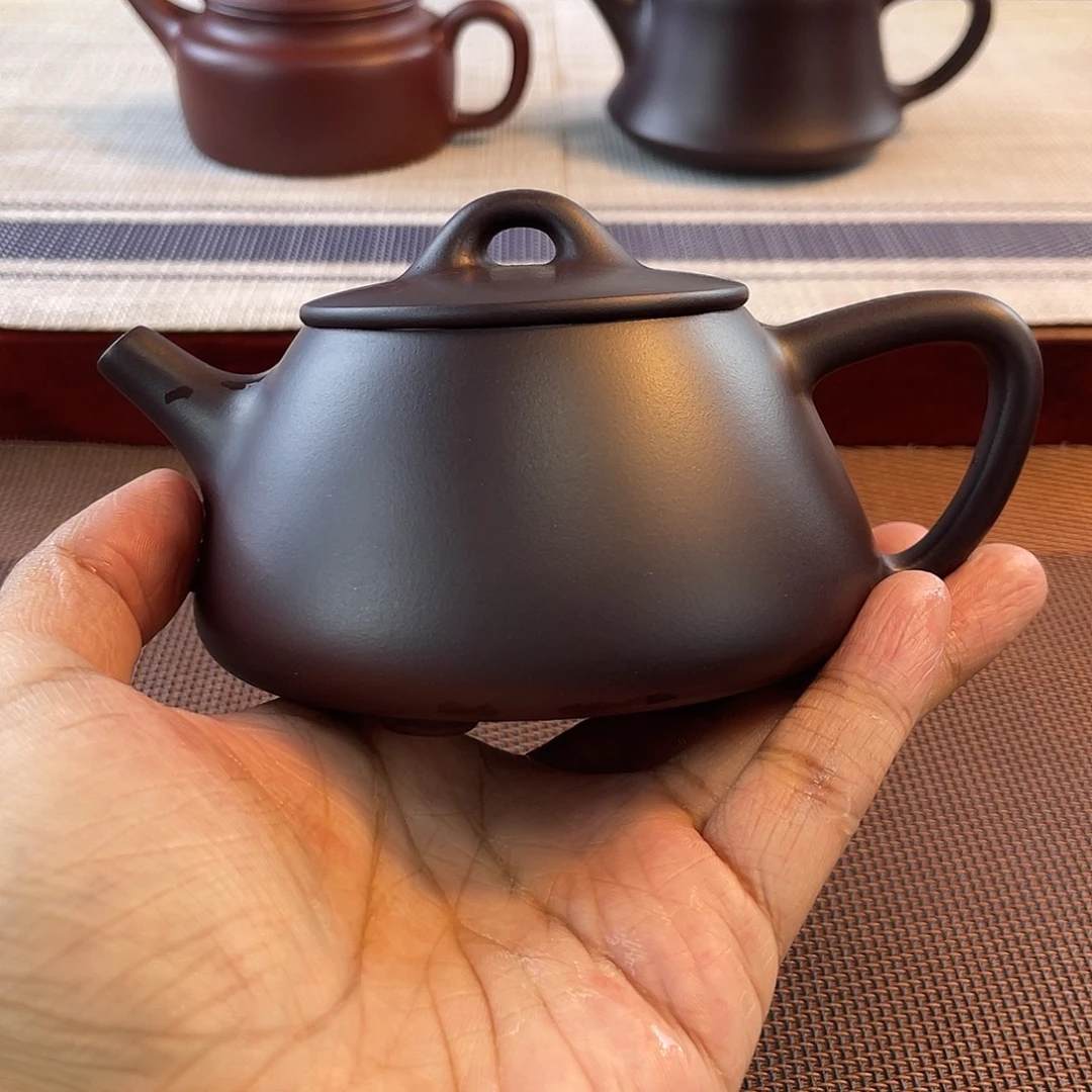 紫砂壶原矿老紫泥子冶石瓢