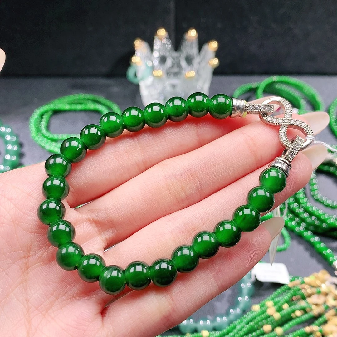 翡翠未镶嵌手串手链8mm