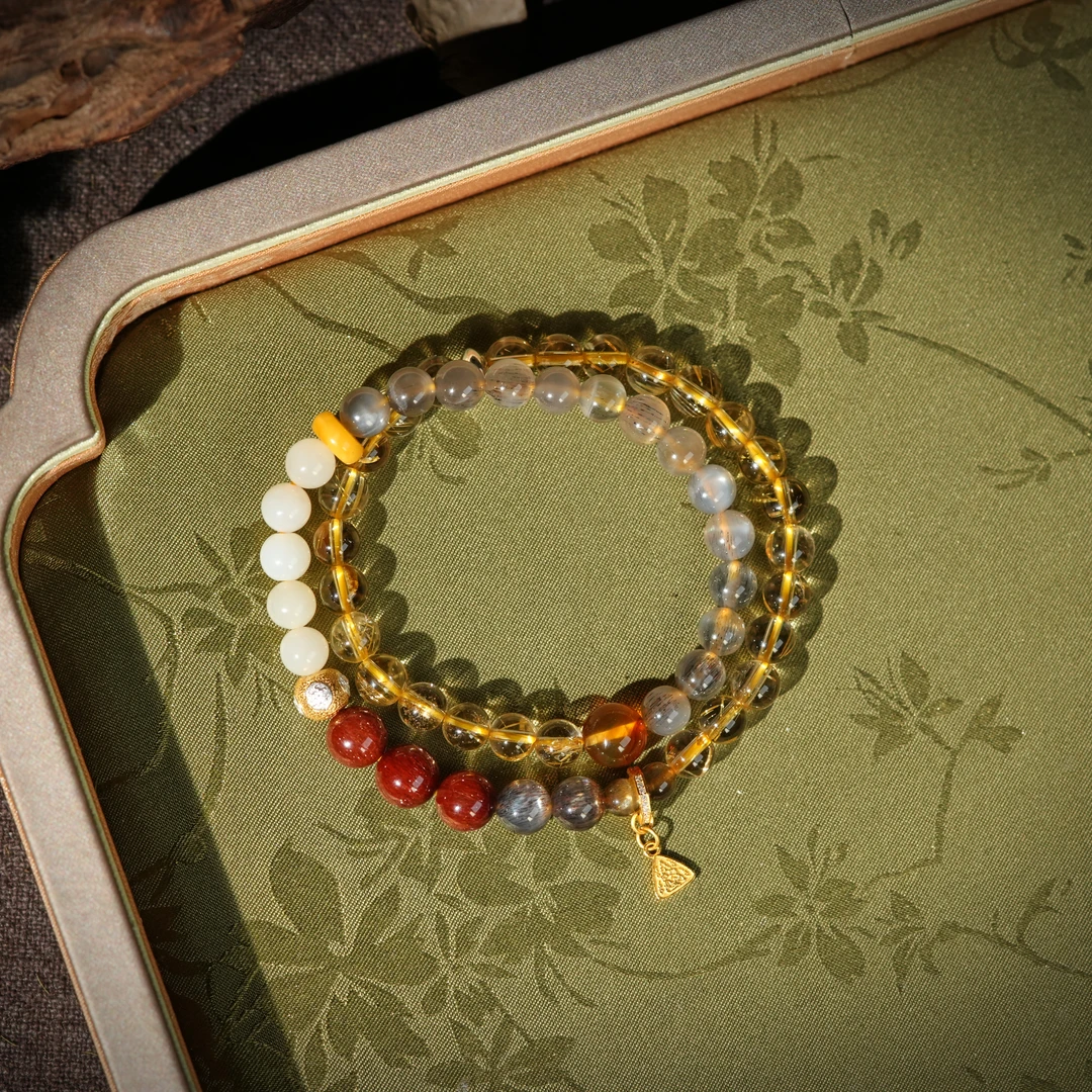 左边婷姐丨水晶多圈手串（B1435）（狗）