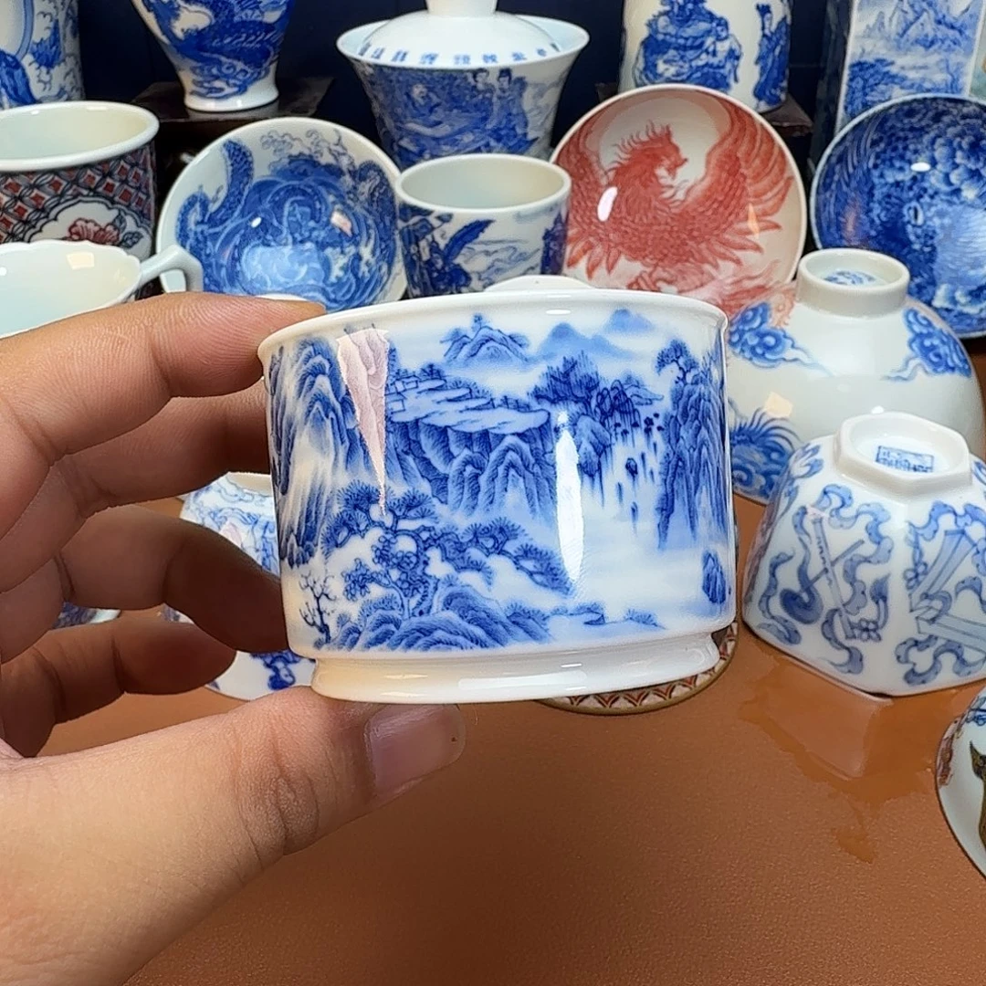 杯子景德镇全手工手绘陶瓷