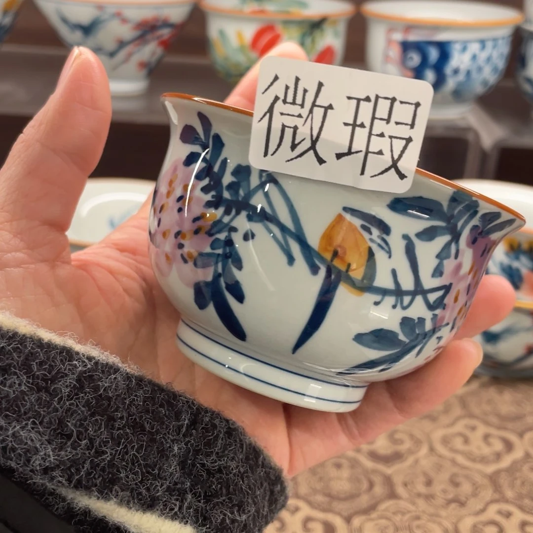 有瑕釉下彩纯手绘