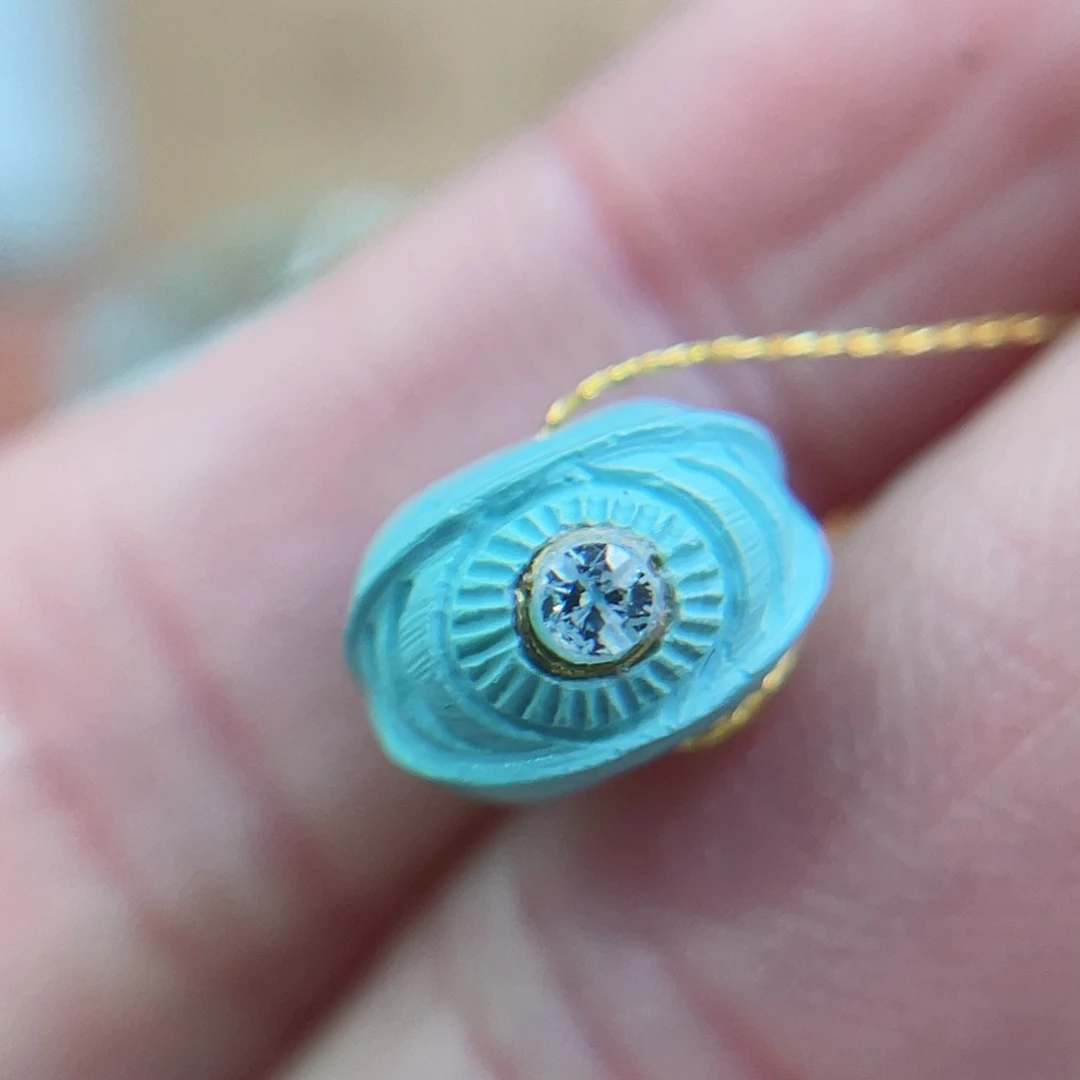 未镶嵌绿松石珠宝奇石