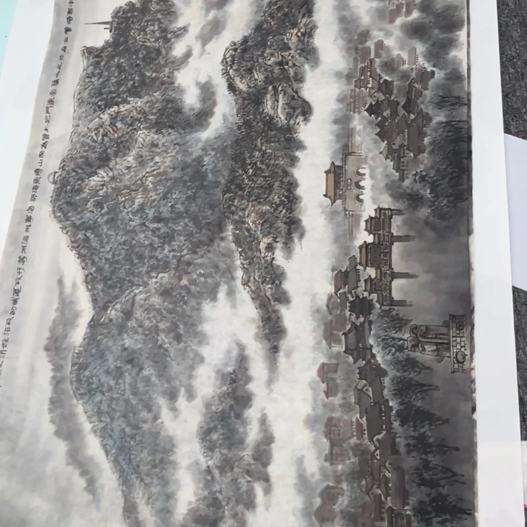 有***志国画绘画作品多次参加全国