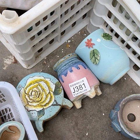 紫砂花盆381瑕疵品无售后
