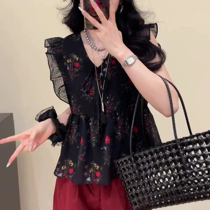 2025年夏季百搭洋气新款女装设计感小众高级感上衣慵懒风夏季穿搭