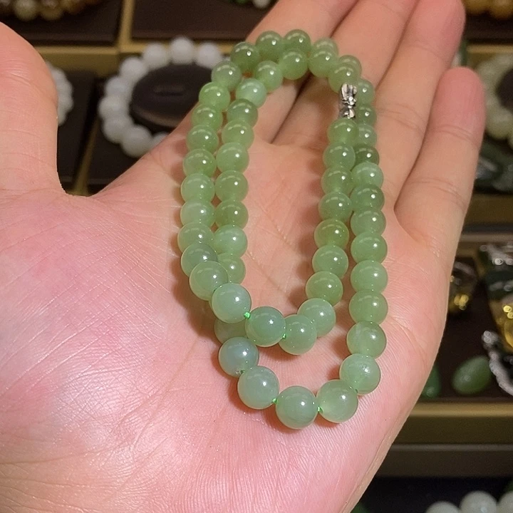 项链未镶嵌和田玉（碧玉）