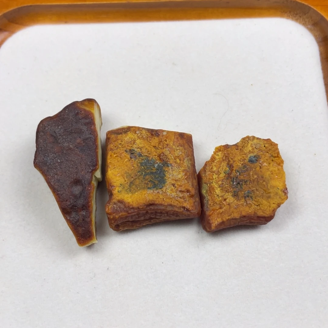 狼***道定制琥珀未镶嵌定制