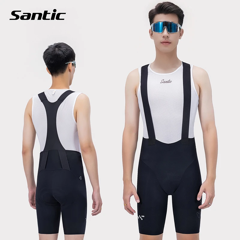 Santic/森地客 春夏背带裤骑行短裤男 意大利竞赛坐垫单车裤 攻略
