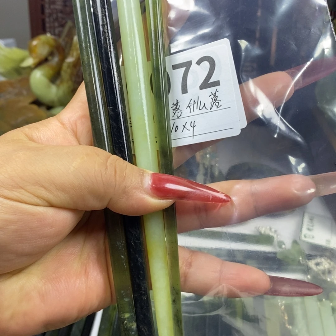 蛇纹石玉未镶嵌发饰