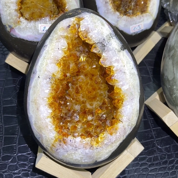 未镶嵌珠宝半成品水晶恐龙蛋