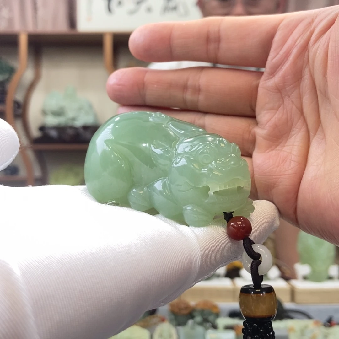 蛇纹石玉手把未镶嵌㊣*燚