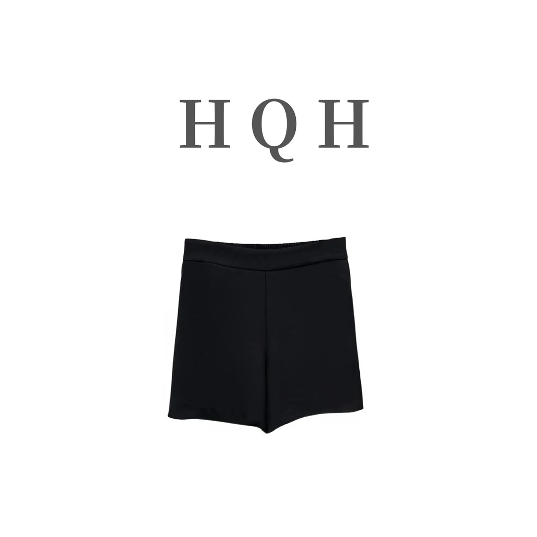 『2033#』韩版通勤经典舒适凉爽减龄百搭遮胯显瘦休闲阔腿短裤