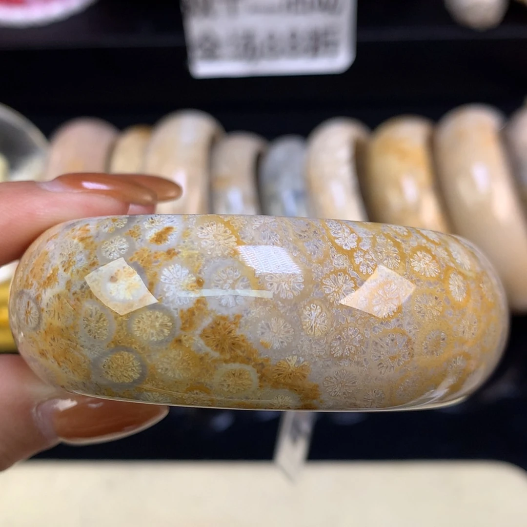 【闪购商品】颈饰未镶嵌硅化珊瑚（珊瑚玉）福利手镯53.4（54号）