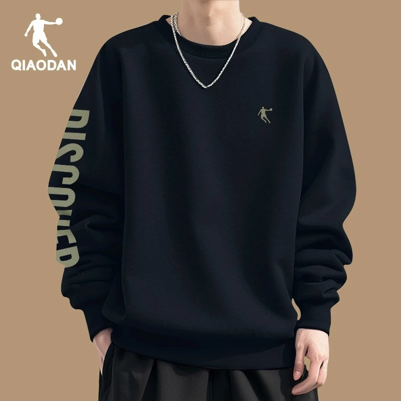 乔丹卫衣男款2025新款春秋季圆领上衣男士长袖旗舰正品运动套头衫