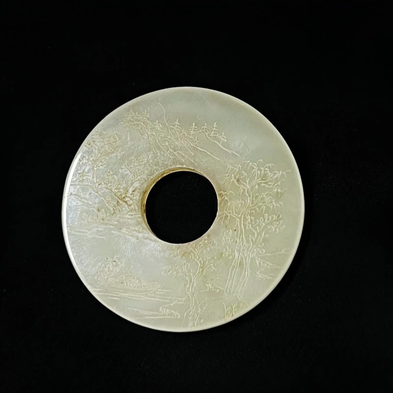 清代山水人物玉璧AAHQY1026023