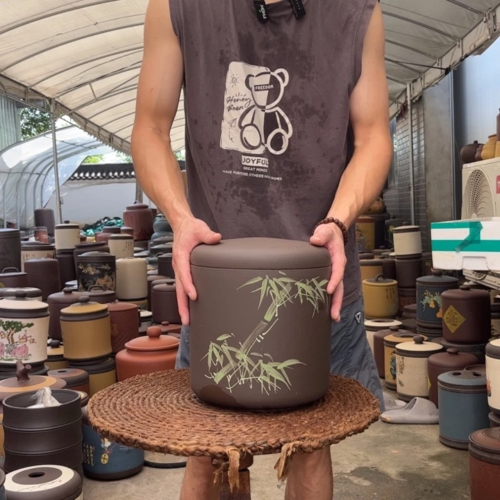 紫砂茶叶罐8 饼茶叶罐