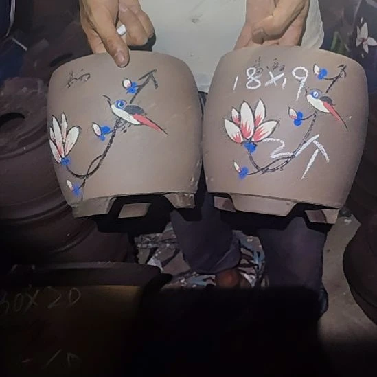 宜兴紫砂花盆清仓处理花盆