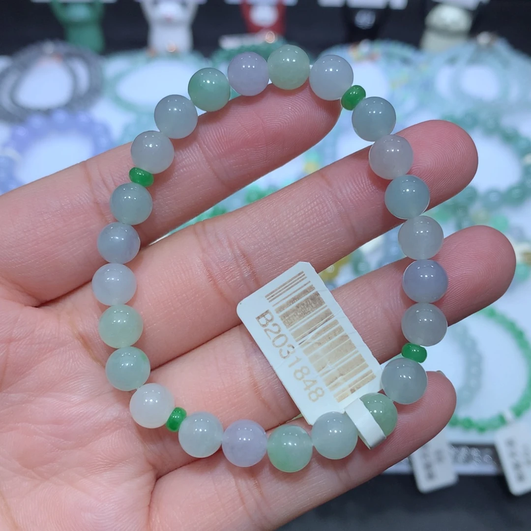 翡翠未镶嵌手串天然