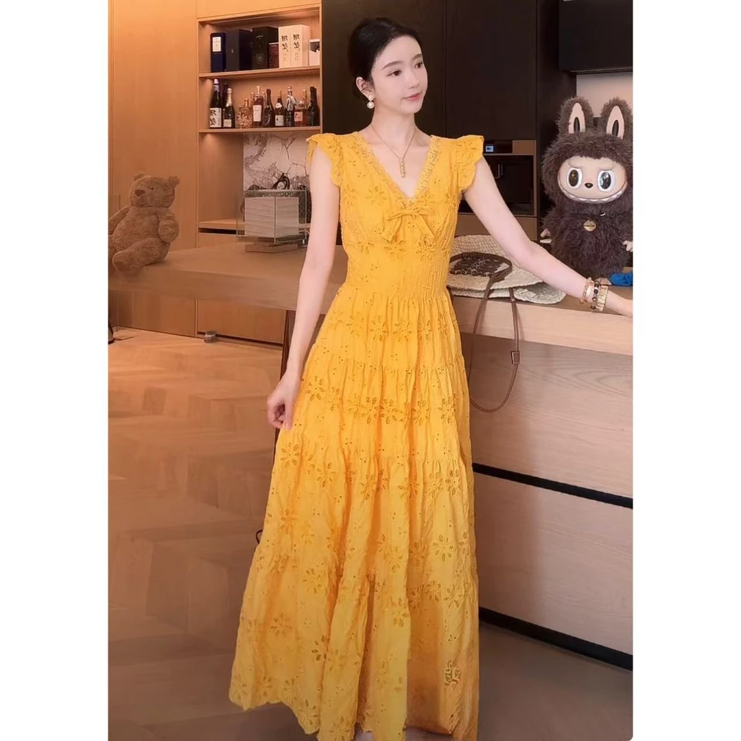 Zwinnie/詹维尼【黄玫瑰】连衣裙 GJE202523