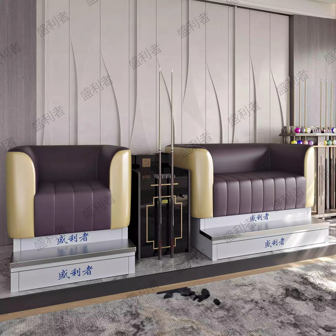 盛利者奢华款S6台球沙发观球椅台球室专用沙发台球厅休息沙发
