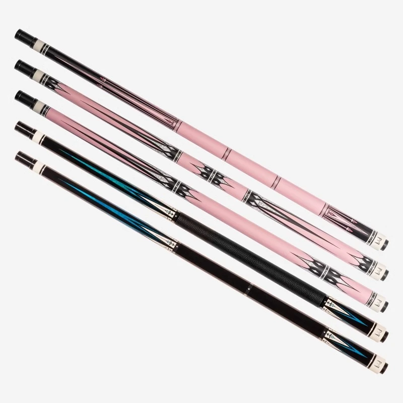 火舞中式台球杆大头杆中式黑八球杆九球杆女生粉色桌球杆职业打感