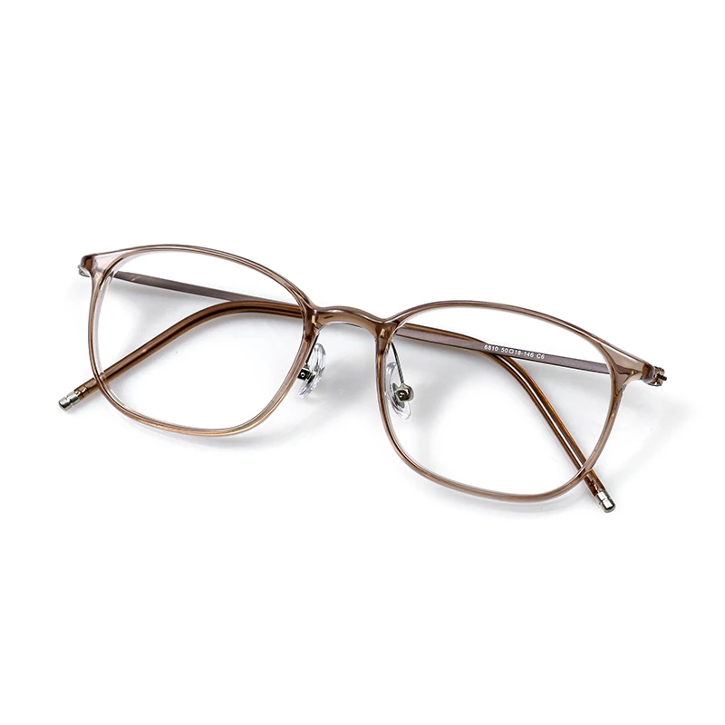 超轻6克系列眼镜光学眼镜6801高度数专用冷茶色专业配镜蓝光