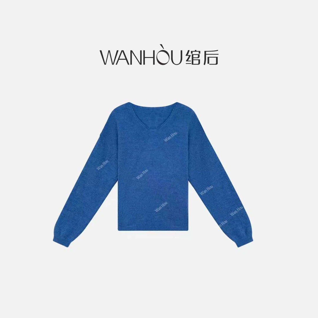 【C3667】绾后-镂空慵懒套头百搭薄款新款针织衫宽松设计时尚上衣SH