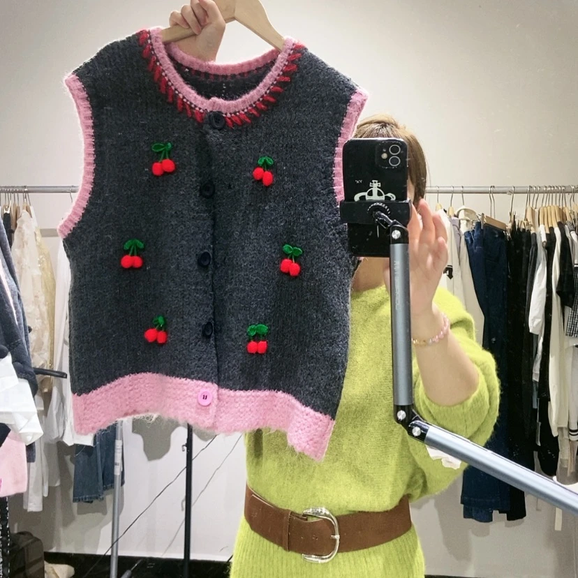 【闪购商品】樱桃马甲