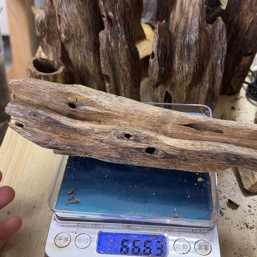 香料绿奇楠虫漏66克白棋