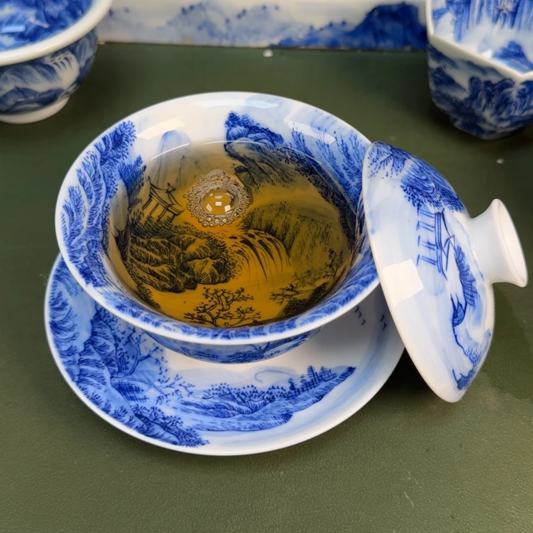 景德镇纯手绘茶具圆圆246