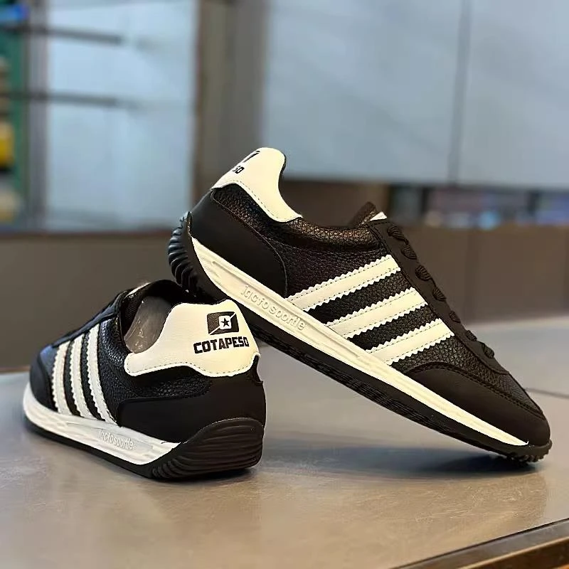 潮牌男鞋2025春秋新款真皮板鞋男士潮流百搭运动意大利潮真皮板鞋