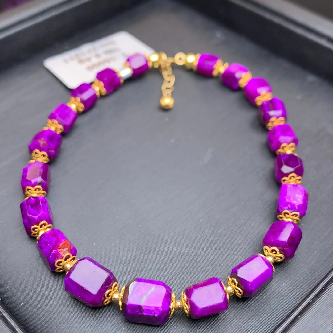 苏纪石（舒俱来）18K金镶嵌丝绒手链