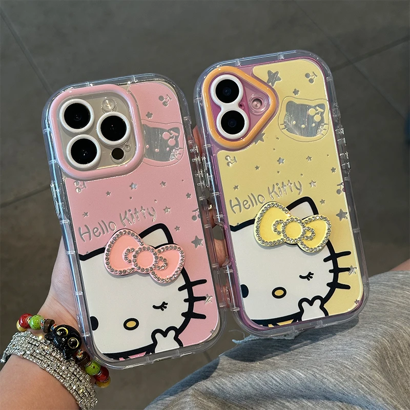 比耶蝴蝶结适用苹果16promax手机壳时尚泡芙壳iPhone17pro保护套